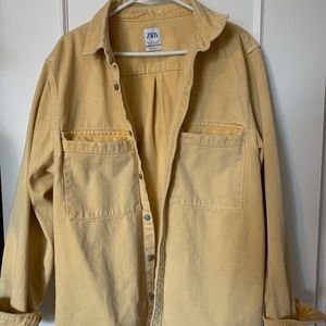 Zara Denim Shirt Jacket